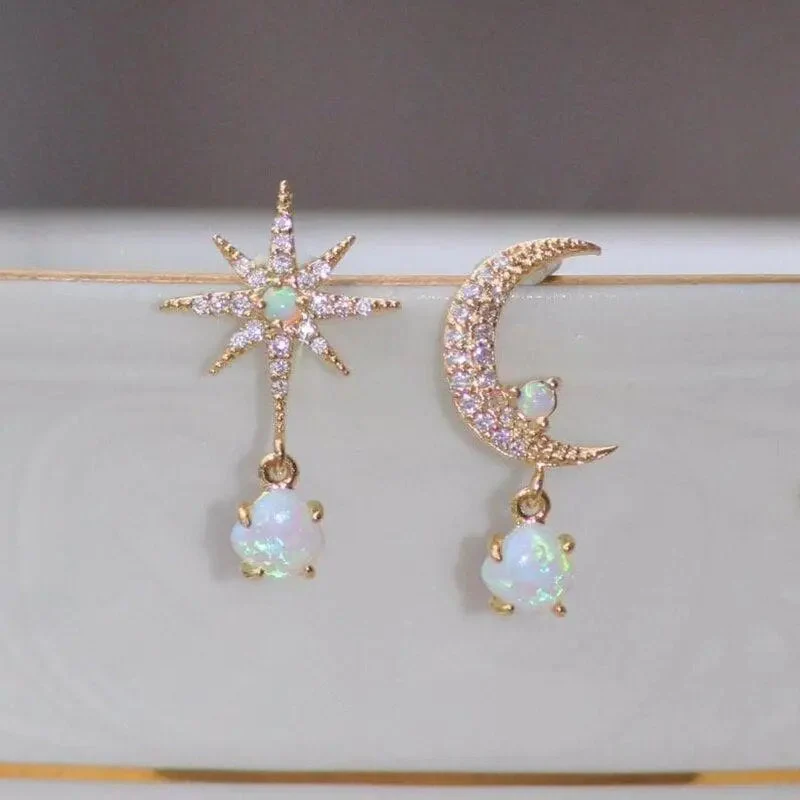 CELESTIAL GLOW OPAL EARRINGS - Image 6