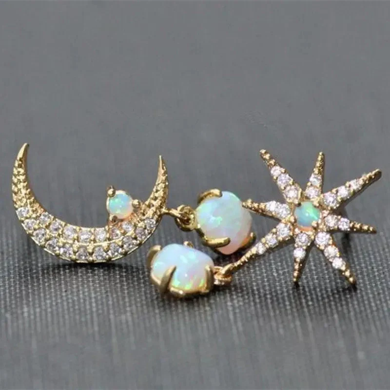 LUNAR GLOW OPAL EARRINGS - Image 3