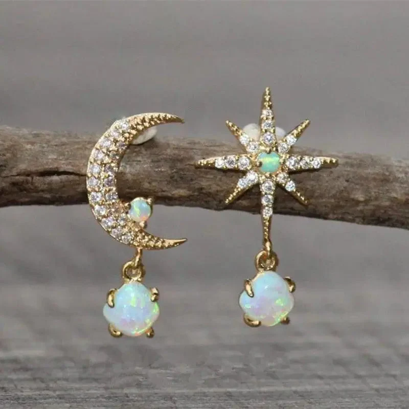 LUNAR GLOW OPAL EARRINGS - Image 7