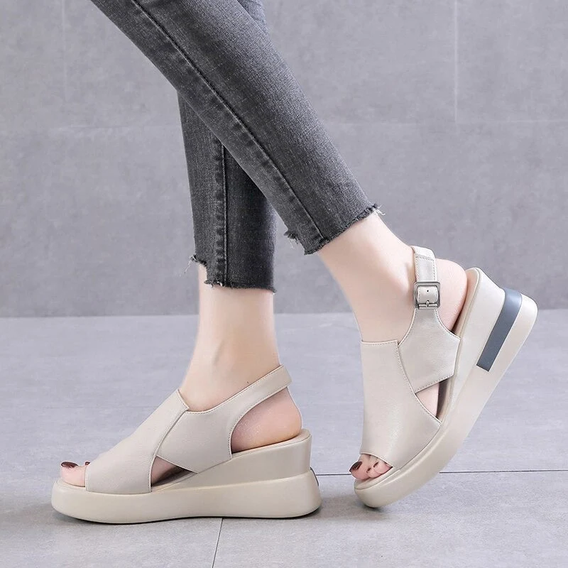 NICE CASUAL SANDALS WITH PLATFORM - Image 5
