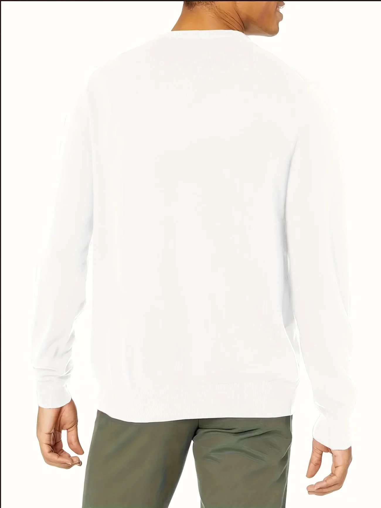 NORTHWORN™ — MEN’S SOLID COLOR ROUND NECK KNIT SWEATER - Image 3