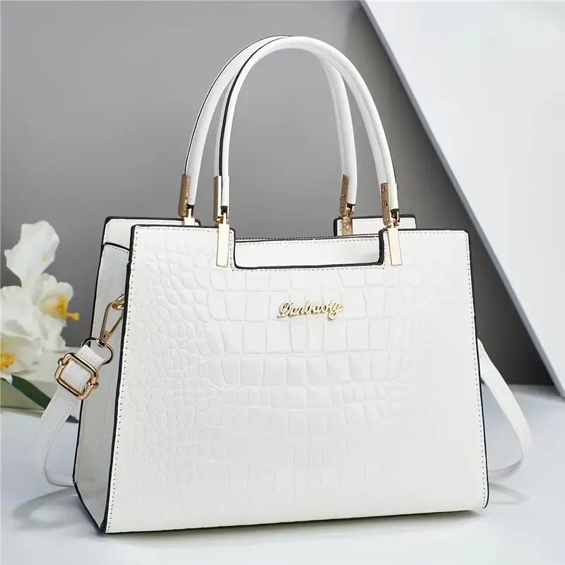 ONYXIA™ CROCODILE EMBOSSED TOTE BAG - Image 5