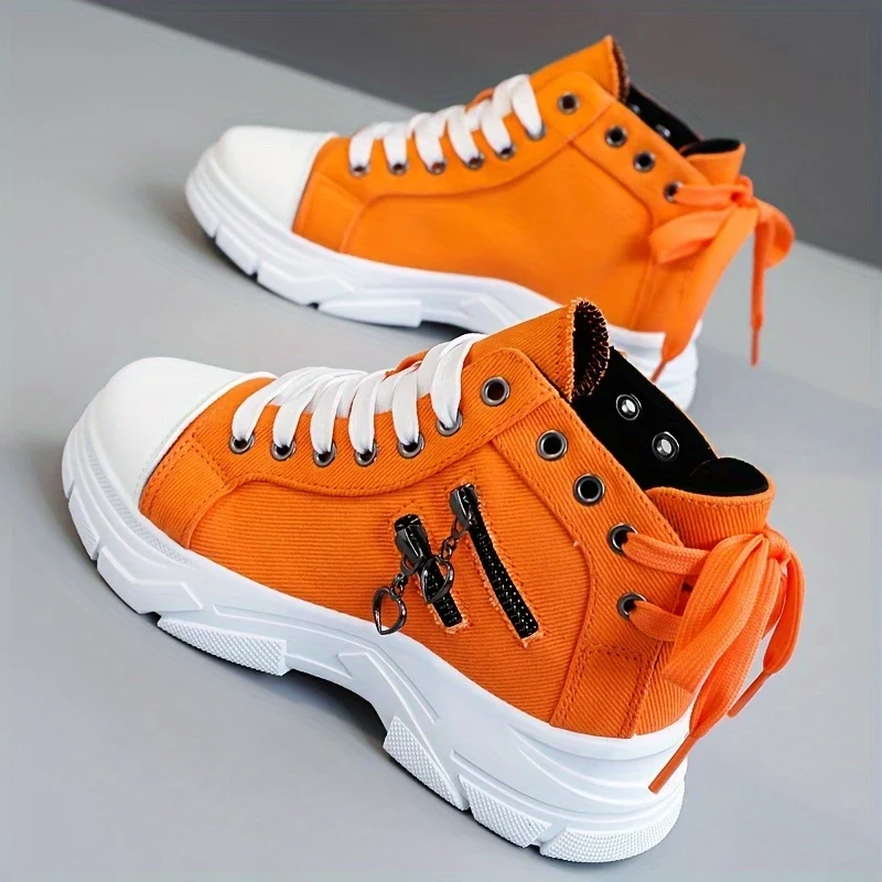 PAIGE™ WOMEN'S HIGH-TOP CANVAS SNEAKERS - Image 4