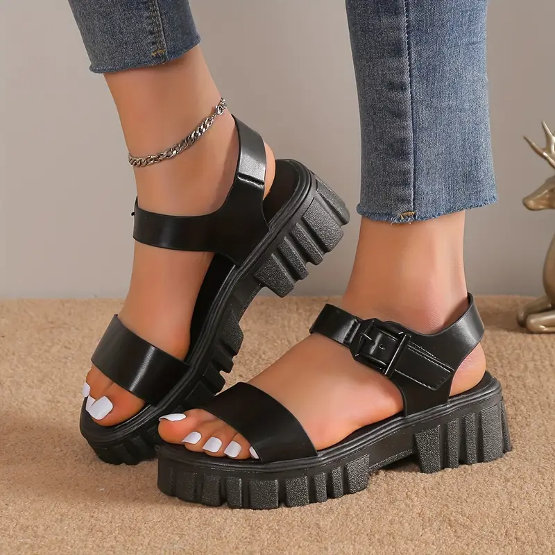 PRAHRAN™ WOMEN'S PLATFORM ANKLE STRAP SANDALS - Image 3