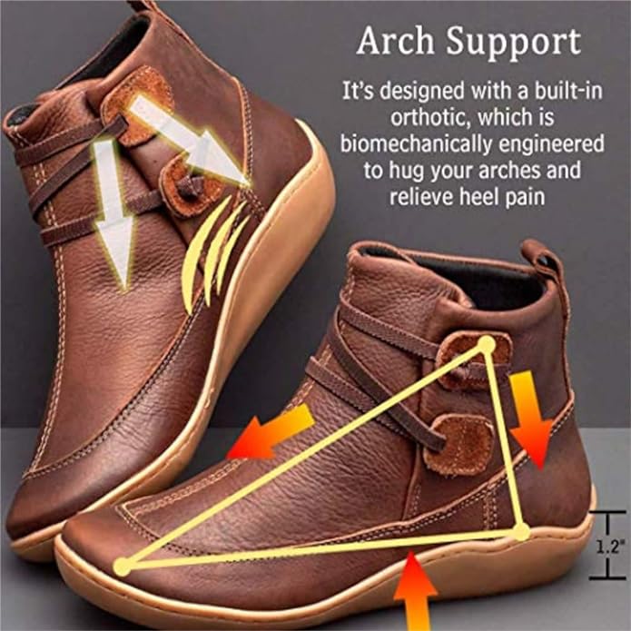 PREMIUM | SOFT UNISEX ORTHO VEGAN LEATHER BOOTS - Image 8