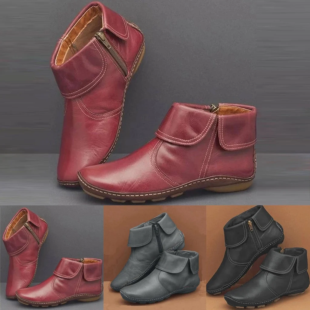 PREMIUM SUPER COMFY UNISEX AUTUMN ANKLE BOOTS - Buy 1 Get 1 - Image 6