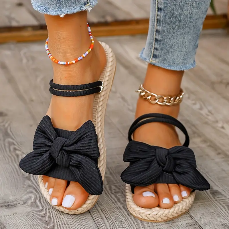 QUAIRADING™ WOMEN'S BOWKNOT DECOR SLIDE SANDALS - Image 14