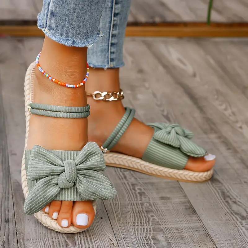 QUAIRADING™ WOMEN'S BOWKNOT DECOR SLIDE SANDALS - Image 15