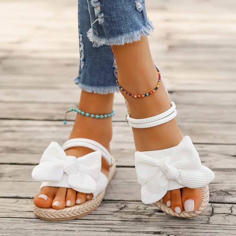 QUAIRADING™ WOMEN'S BOWKNOT DECOR SLIDE SANDALS - Image 16