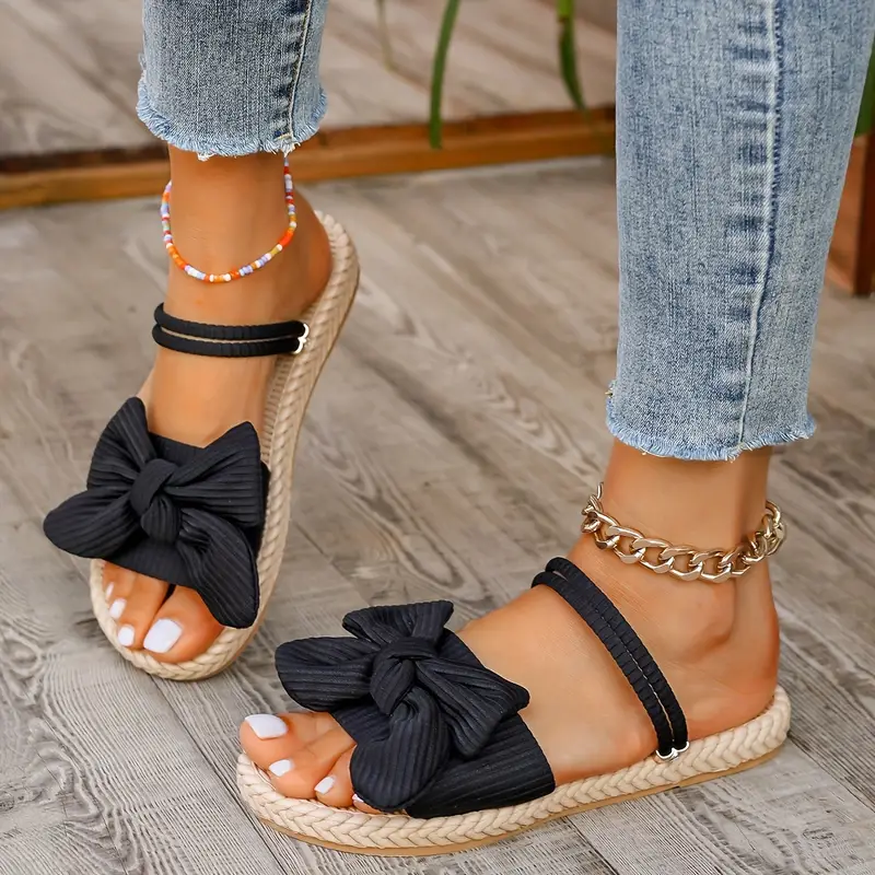QUAIRADING™ WOMEN'S BOWKNOT DECOR SLIDE SANDALS - Image 18