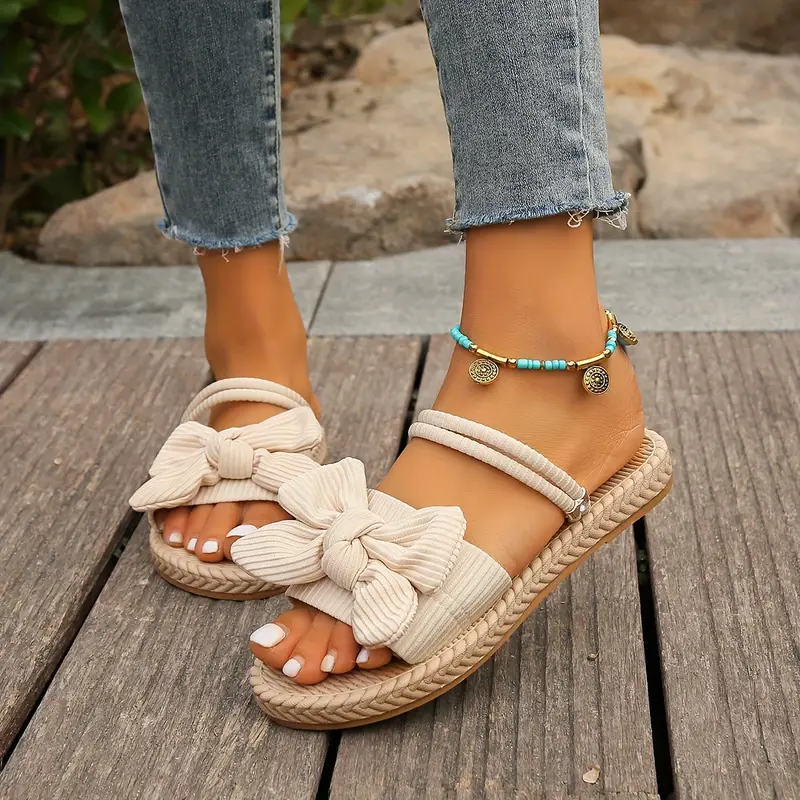 QUAIRADING™ WOMEN'S BOWKNOT DECOR SLIDE SANDALS - Image 4