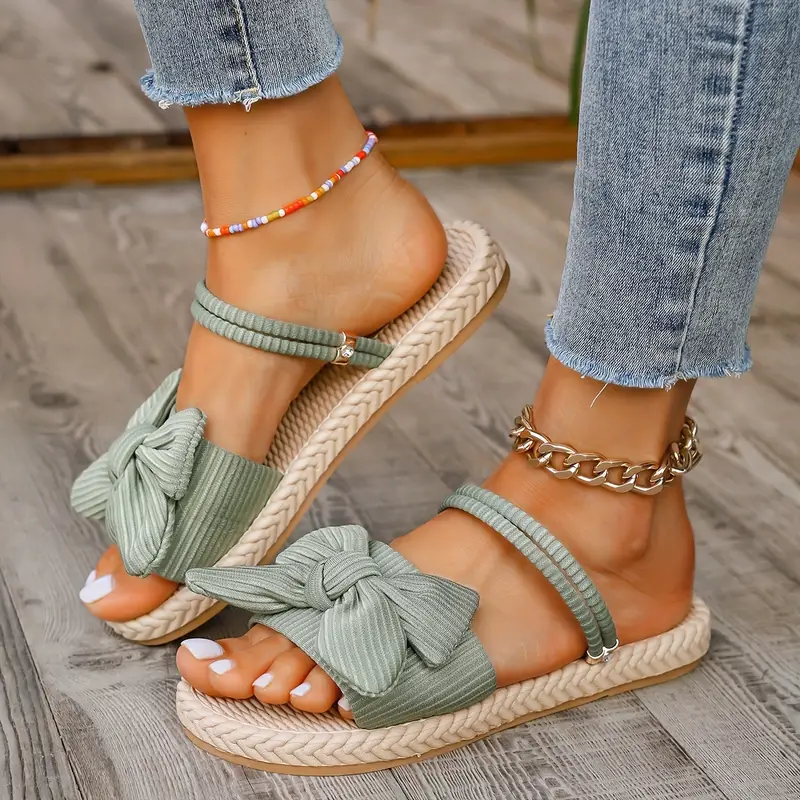 QUAIRADING™ WOMEN'S BOWKNOT DECOR SLIDE SANDALS - Image 8