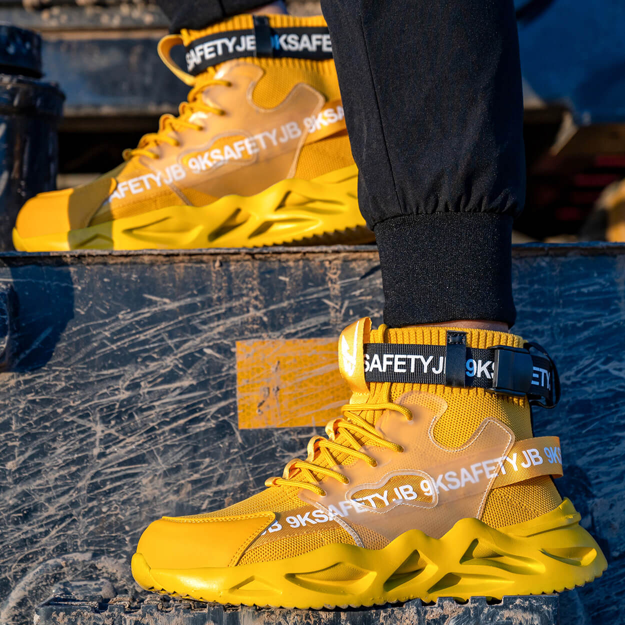 RAPTOR™ LIGHTWEIGHT COMFORTABLE STEEL TOE WORK SHOES - Image 15