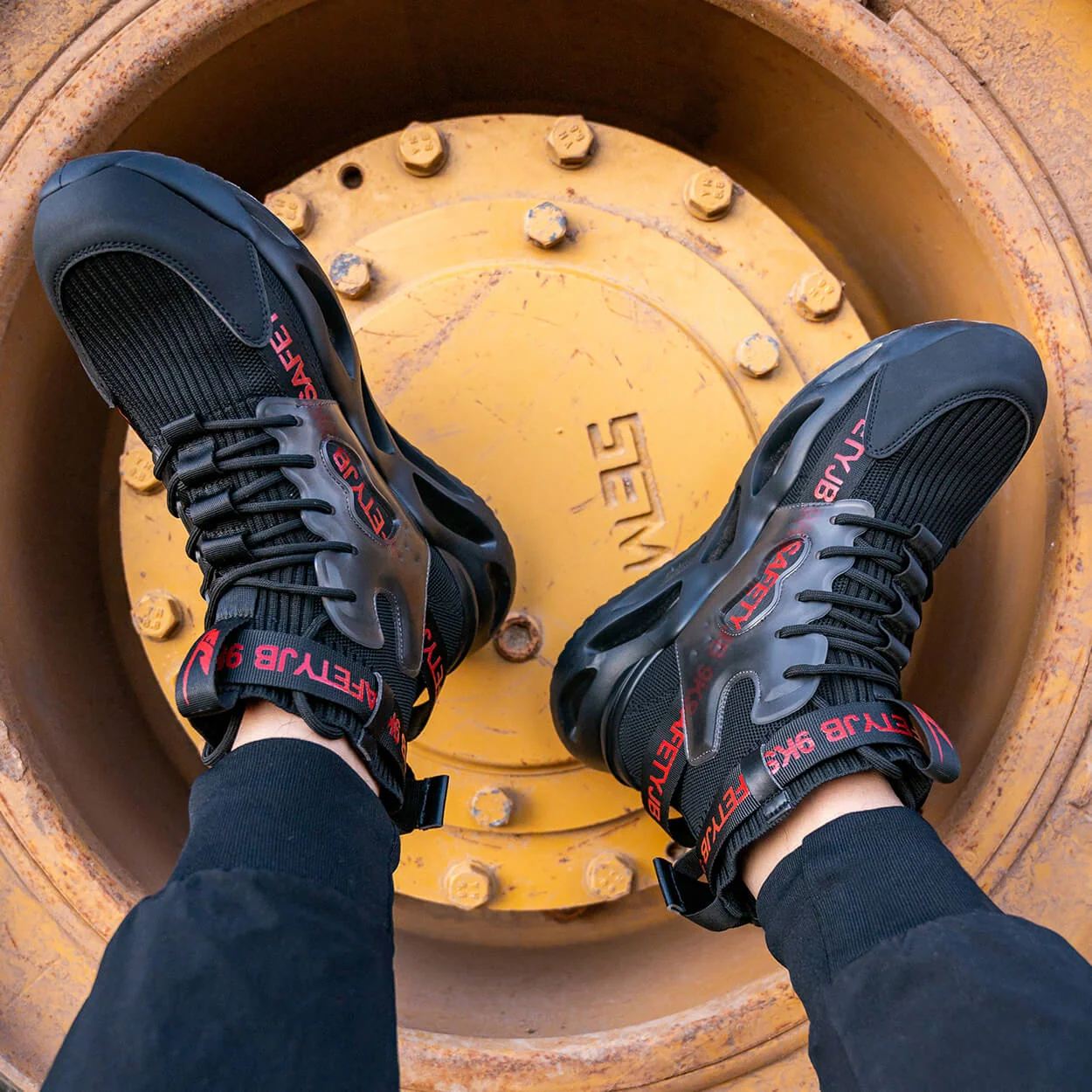 RAPTOR™ LIGHTWEIGHT COMFORTABLE STEEL TOE WORK SHOES - Image 8