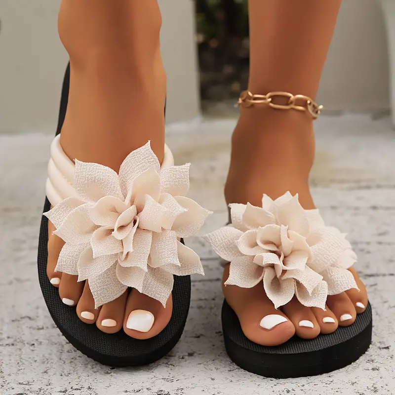 REYNA™ WOMEN'S FLORAL EMBELLISHED FLIP-FLOPS - Image 6