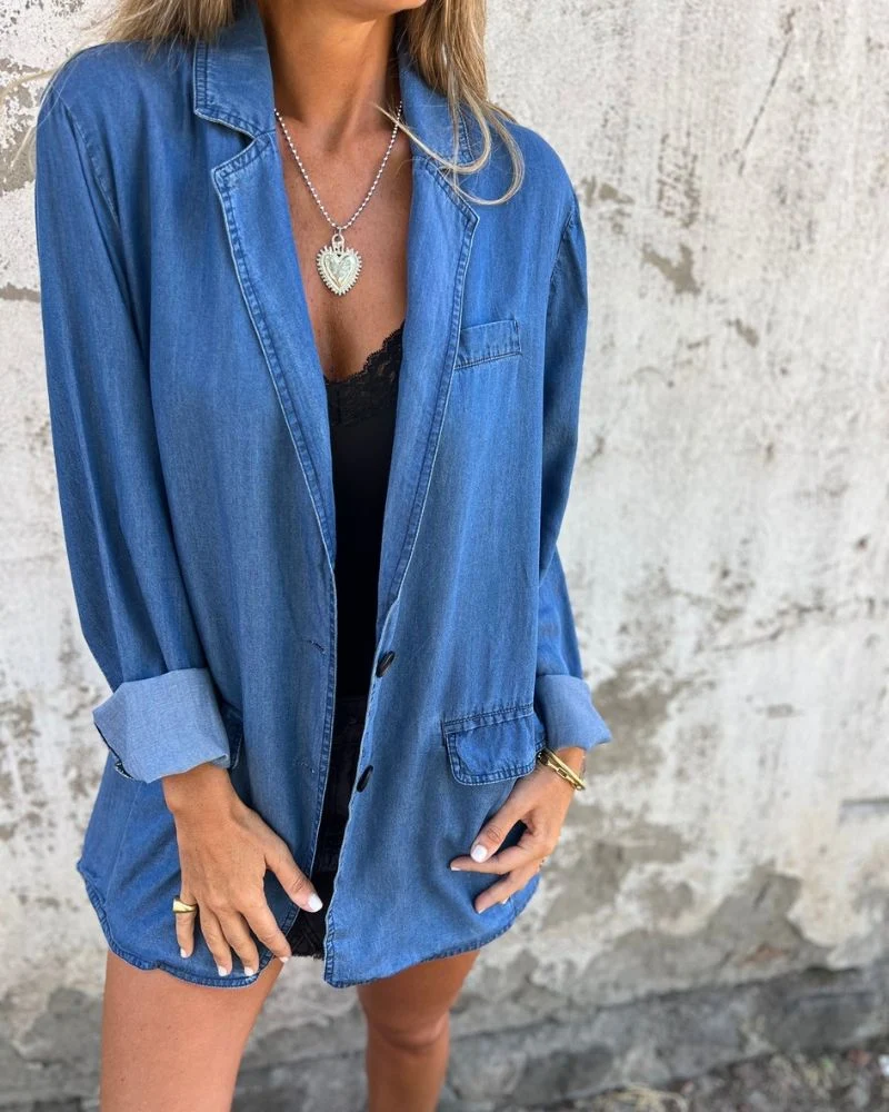 ROWENA™ | RELAXED DENIM BLAZER - Image 2