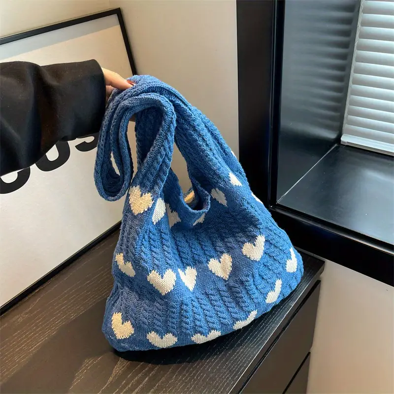 SARAH™ LOVE HEART PATTERN TOTE BAG - Image 2