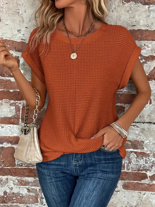 SAVANNAH™ | ELEGANT BLOUSE WITH CREW NECK - Image 2