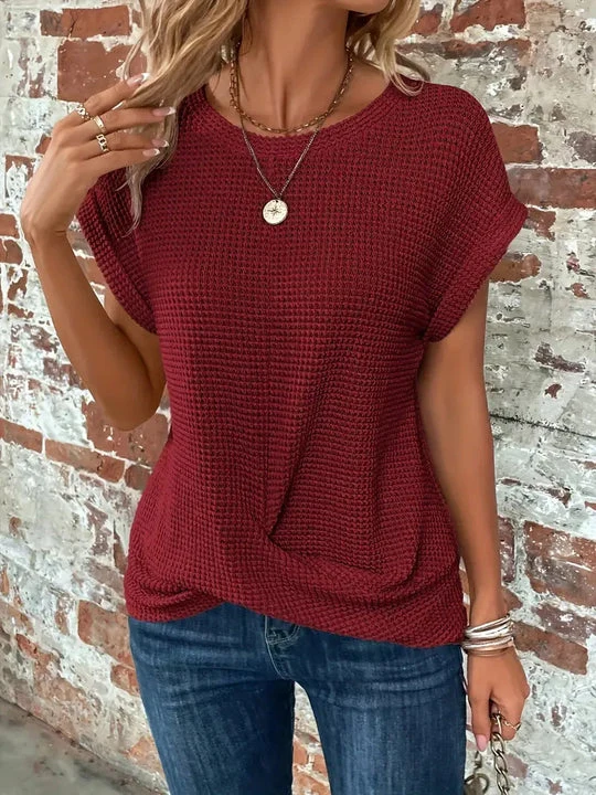 SAVANNAH™ | ELEGANT BLOUSE WITH CREW NECK - Image 3