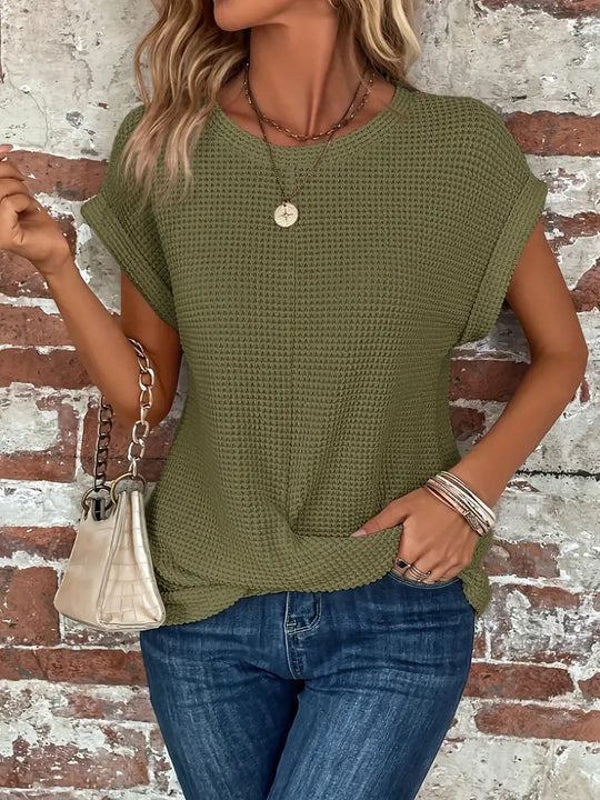 SAVANNAH™ | ELEGANT BLOUSE WITH CREW NECK - Image 7