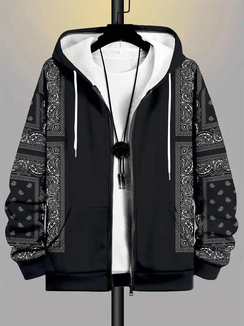 SEBASTIAN™ PLUS SIZE MEN'S PRINTED CASUAL HOODIE - Image 3