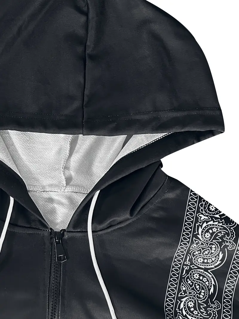 SEBASTIAN™ PLUS SIZE MEN'S PRINTED CASUAL HOODIE - Image 5