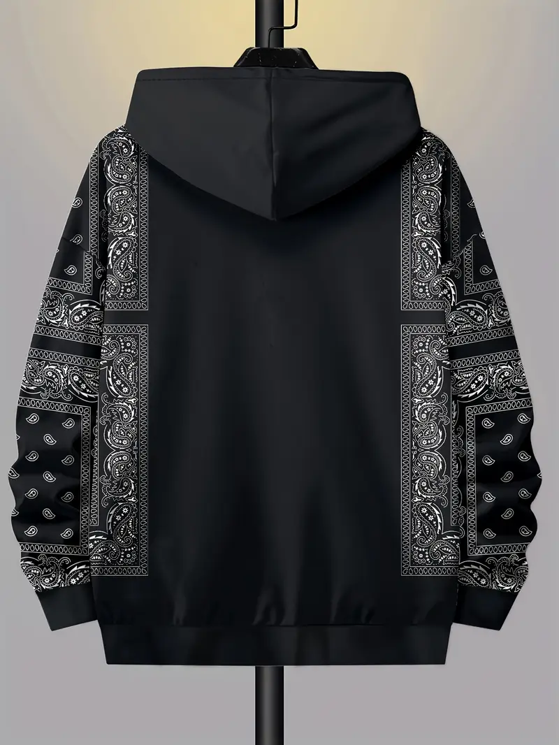 SEBASTIAN™ PLUS SIZE MEN'S PRINTED CASUAL HOODIE - Image 6
