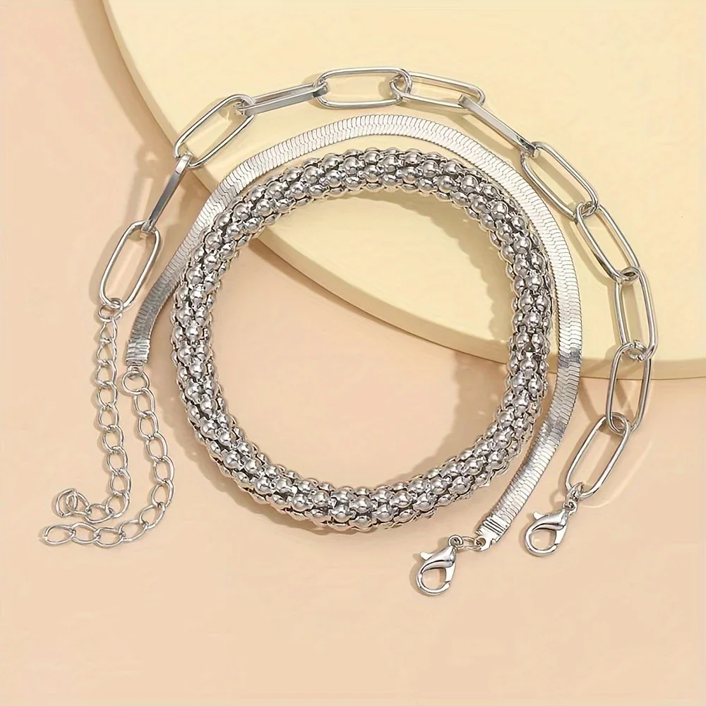 SERPENT GLAM™ — 3-PIECE GOLDEN VINTAGE SNAKE BONE BRACELET SET - Image 8
