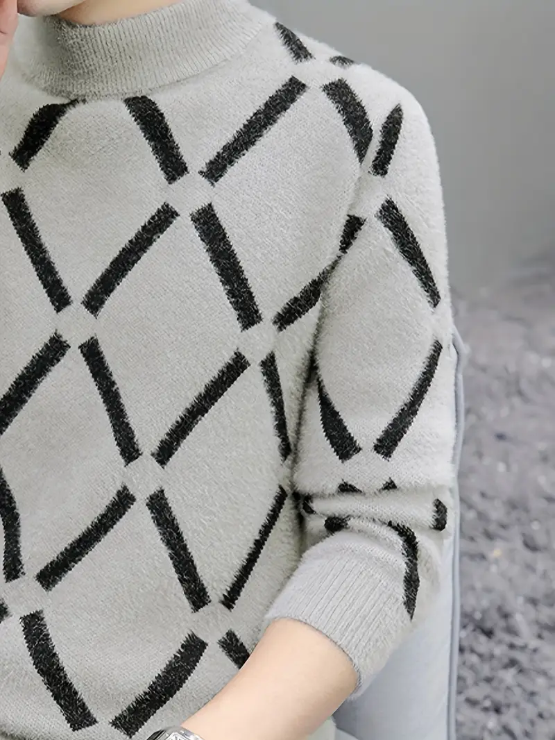 SILAS™ MEN'S CASUAL HIGH NECK SWEATER - Image 6