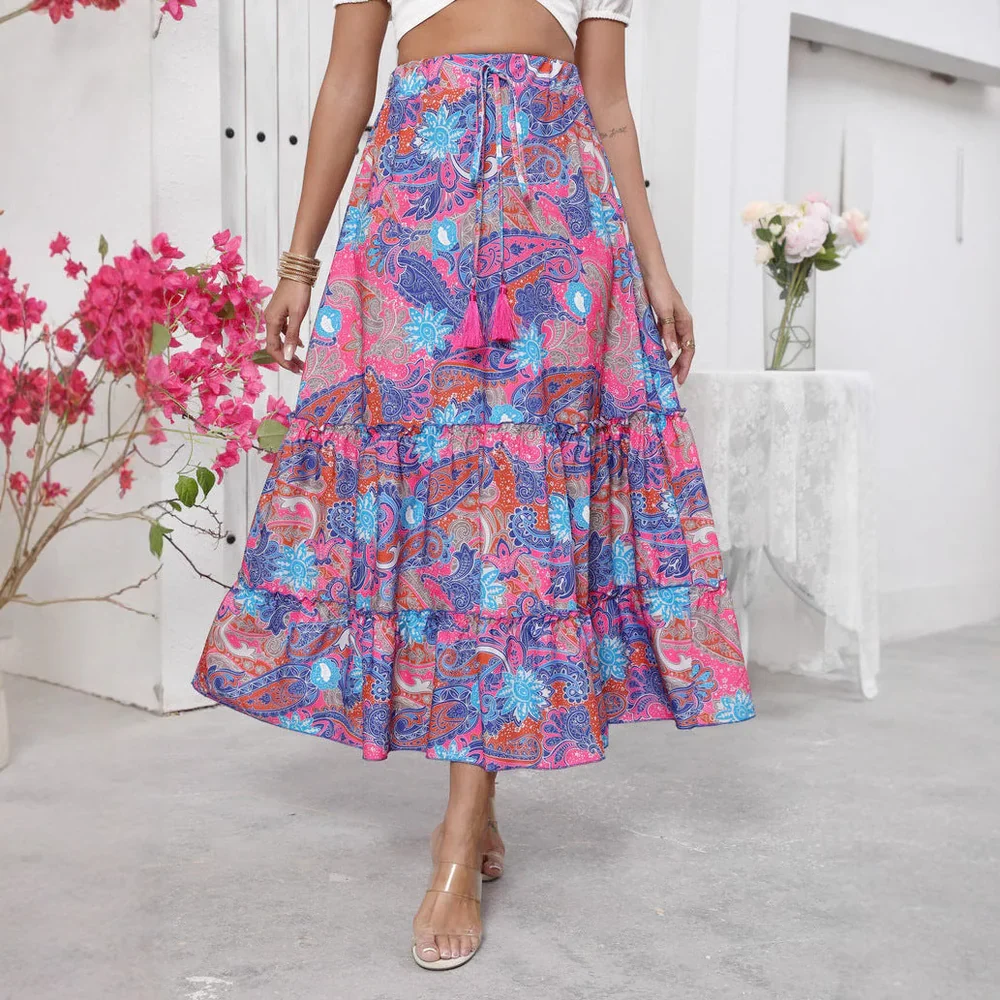SOLÉA™ BOHO MAXI SKIRT - Image 3