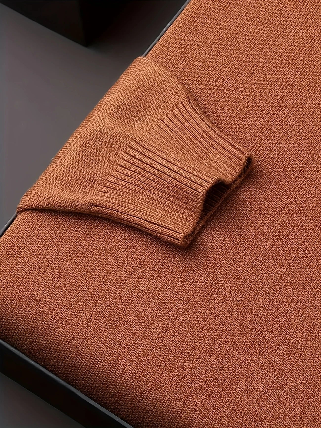 STONEHALE™ — MEN’S KNIT TURTLENECK SWEATER WITH BUTTON DETAIL - Image 6
