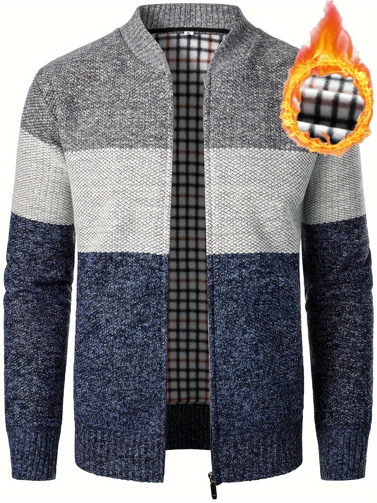 STONEVAULT EDGE™ — MEN’S HIGH NECK COLOR BLOCK FLEECE-KNIT SWEATER - Image 11