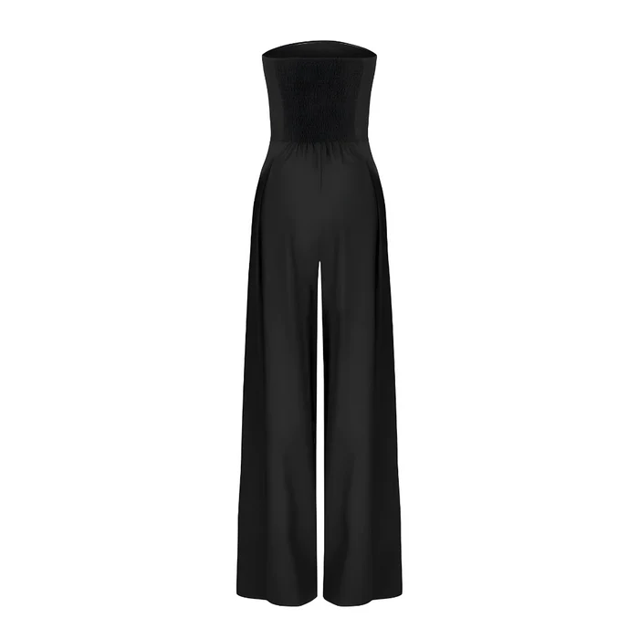 MODERN STYLE STRAPLESS LONG JUMPSUIT - Image 4