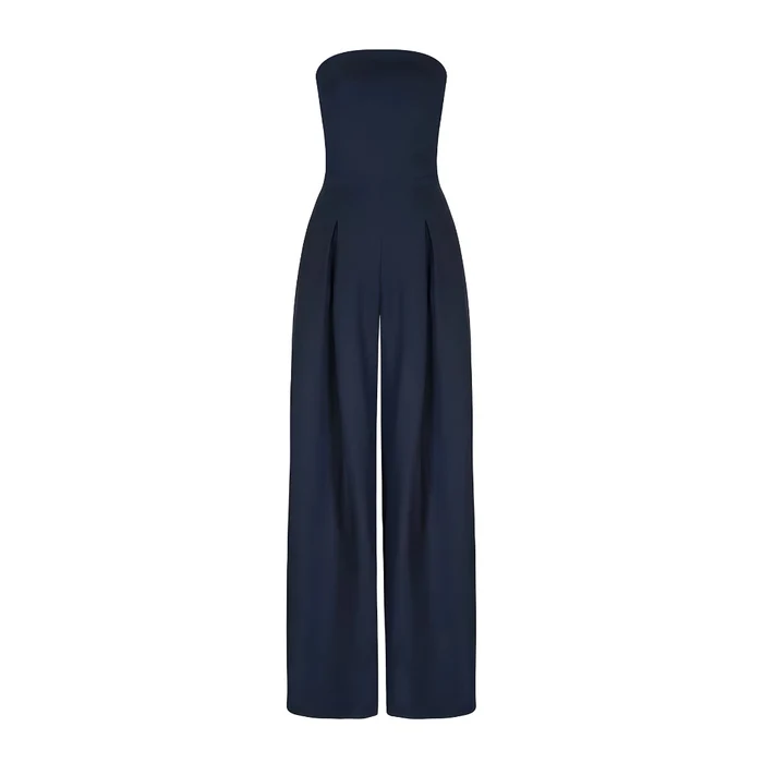 MODERN STYLE STRAPLESS LONG JUMPSUIT - Image 5