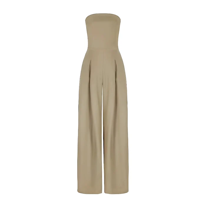 MODERN STYLE STRAPLESS LONG JUMPSUIT - Image 6