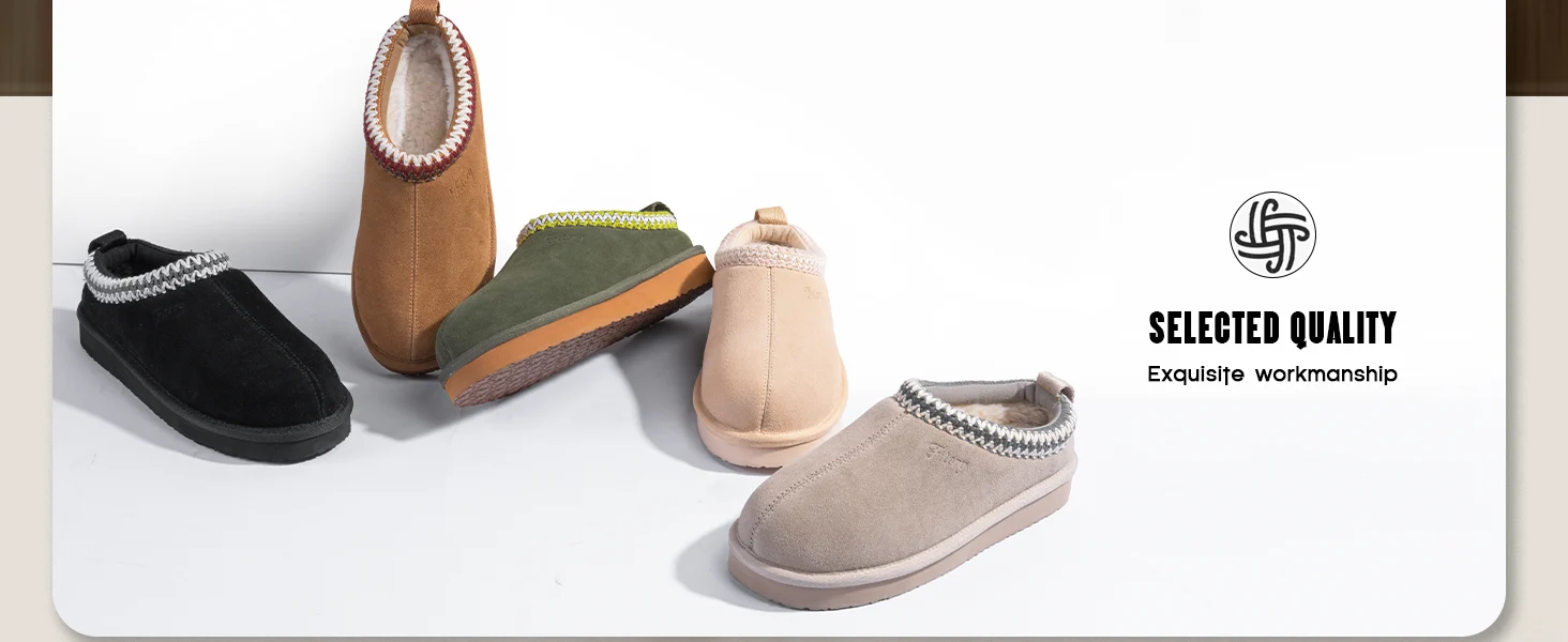 WOMEN'S PLATFORM SLIPPERS – COZY SUEDE ANKLE BOOTS WITH FLEECE LINING - Image 6