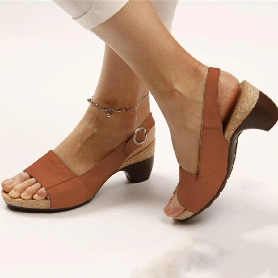 ELEGANT ORTHOPEDIC SUMMER HIGH-HEELED SANDALS - Image 2