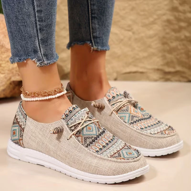 TALA | ETHNIC-PRINT OUTDOOR COMFORT LOAFERS - Image 3