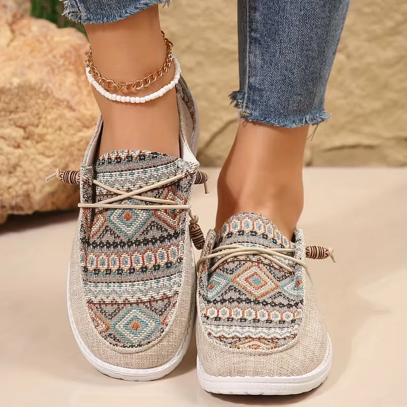 TALA | ETHNIC-PRINT OUTDOOR COMFORT LOAFERS - Image 5