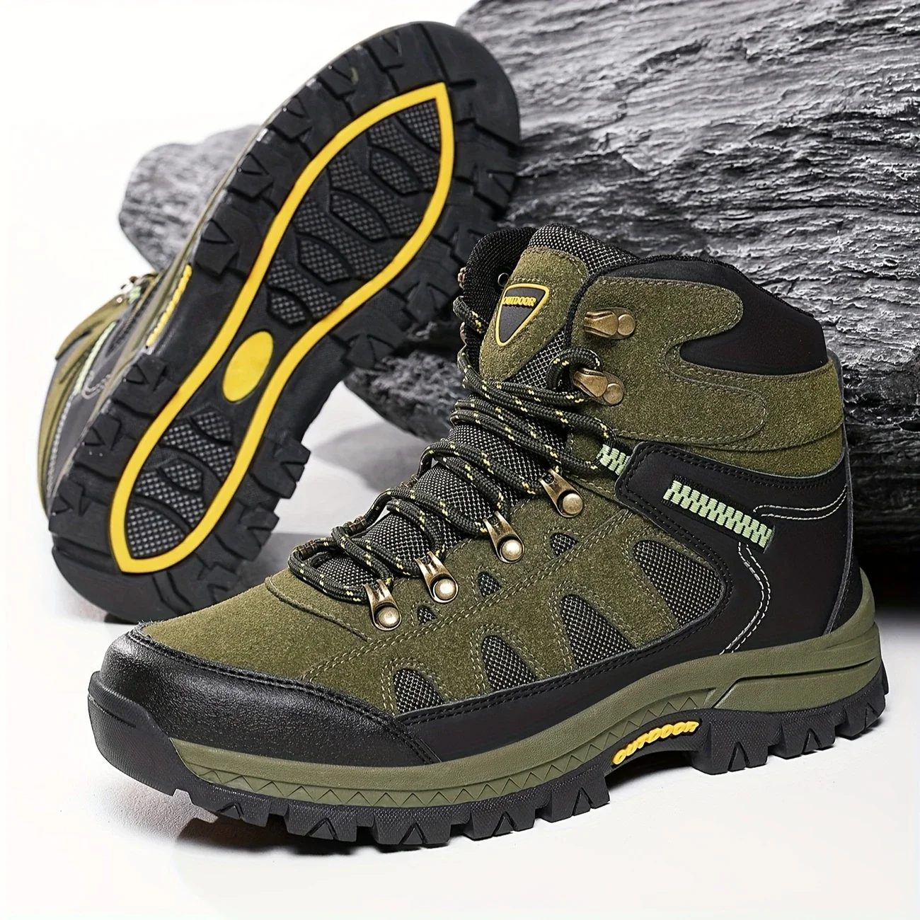 TERRAFLEX™ — MEN’S CAMO HIGH-TOP FASHION HIKING BOOTS - Image 10