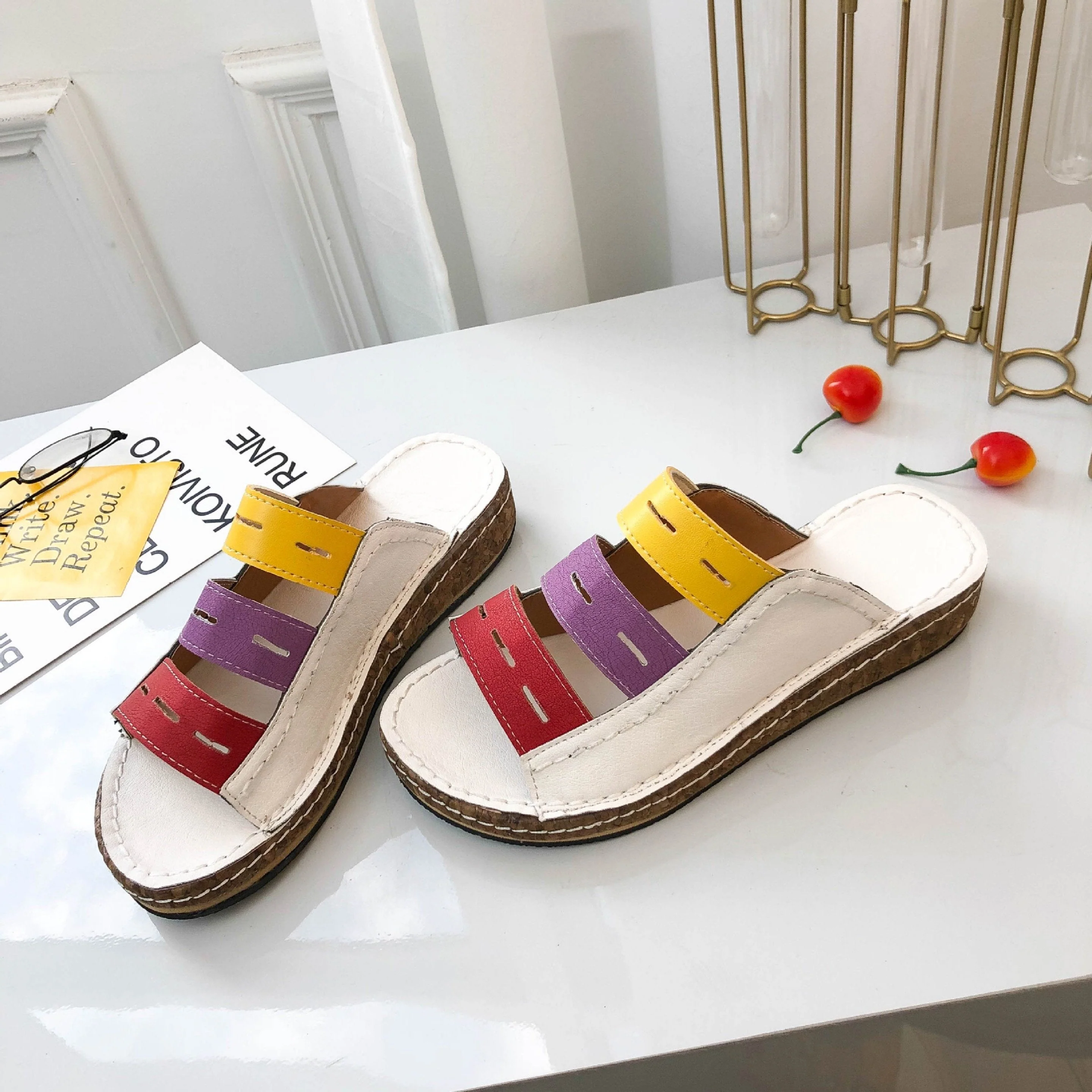PREMIUM ORTHOPEDIC TRICOLOR SANDALS - 2025 - Image 12