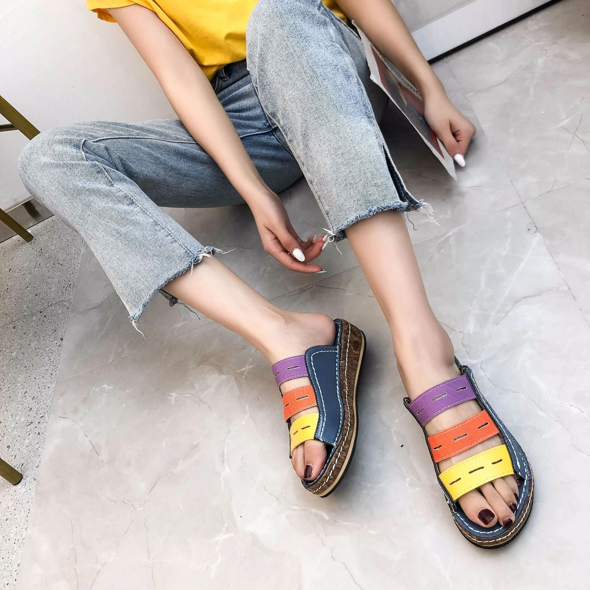 PREMIUM ORTHOPEDIC TRICOLOR SANDALS - 2025 - Image 8