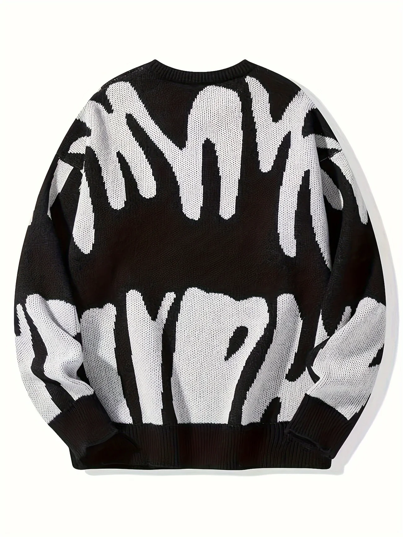 VARSITY SHADE™ — 2025 FALL MEN’S COLOR BLOCK GEOMETRIC KNIT SWEATER - Image 5