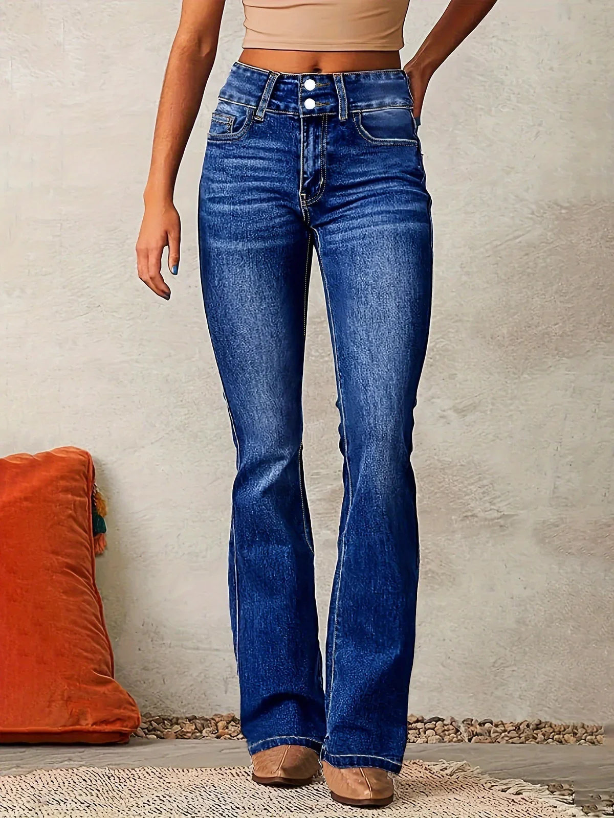 VIONÉ™ HIGH-WAIST FLARED JEANS - Image 3