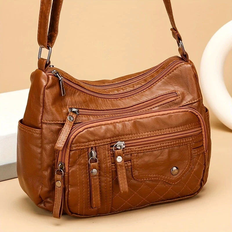 VOYAGE CHARM™ — LARGE CAPACITY NYLON SHOULDER BAG WITH ANTI-THEFT ZIP - Image 3