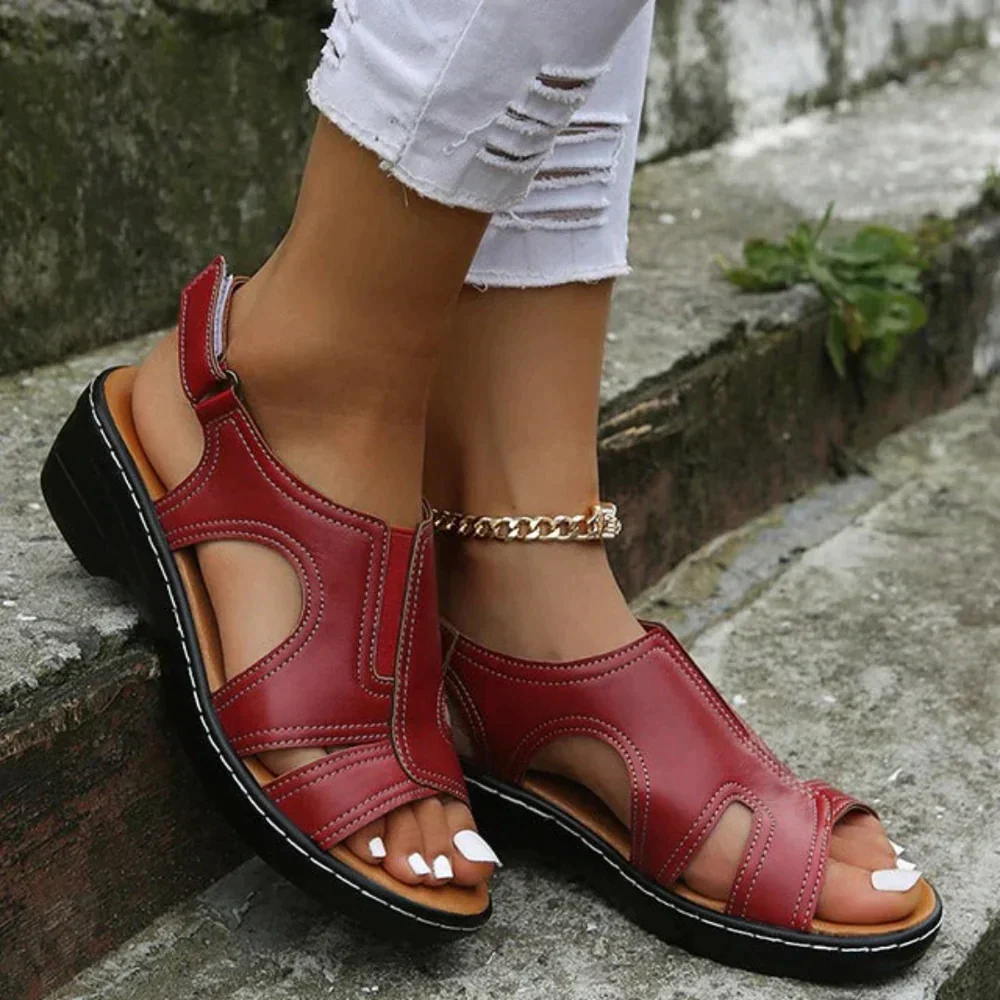 PREMIUM™ ORTHOPEDIC LEATHER WEDGE SANDALS 🎁 EASTER SALE 50% OFF - Image 4